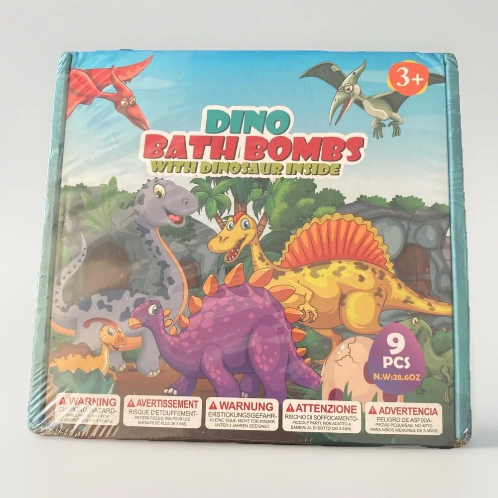 Dino Bath Bombs With Dinosaurs Inside 9 Ct Box‎